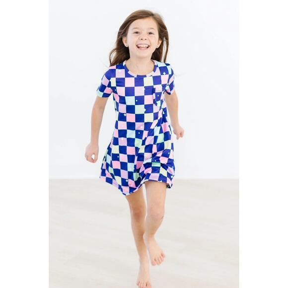 MILA AND ROSE DISCO FLOOR‎ T-SHIRT DRESS NWT SIZE 4T - Picture 1 of 4